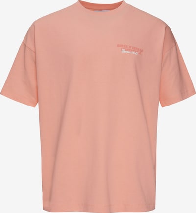 Multiply Apparel T-Shirt en corail / saumon / blanc, Vue avec produit