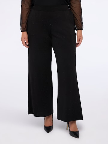 Wide Leg Pantalon Fiorella Rubino en noir