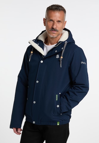 Schmuddelwedda Winter jacket in Blue: front