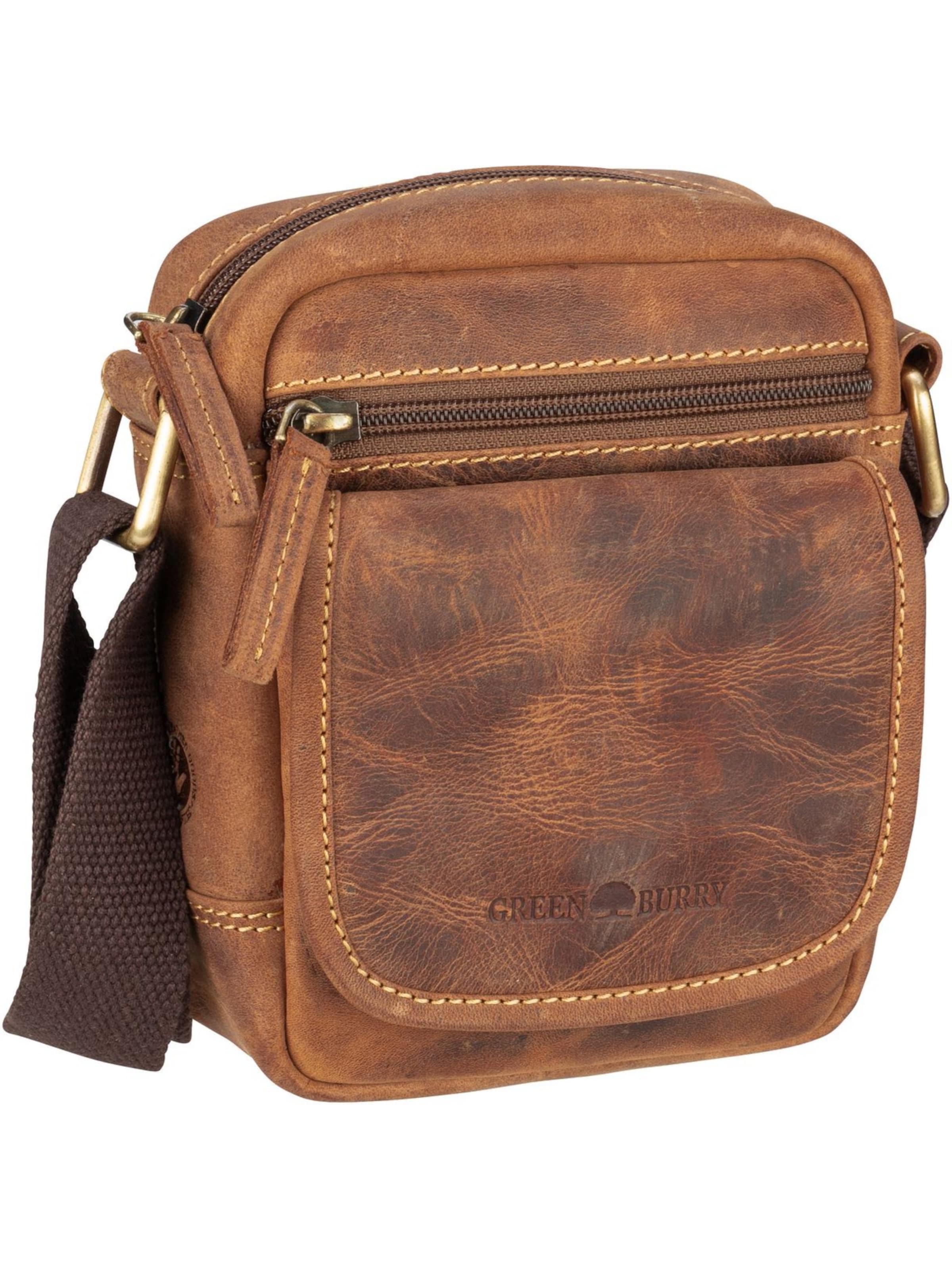 Sac à bandoulière GREENBURRY en marron : devant