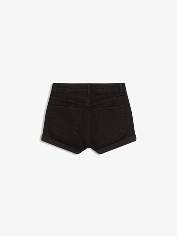 Bershka Slimfit Farmer - fekete