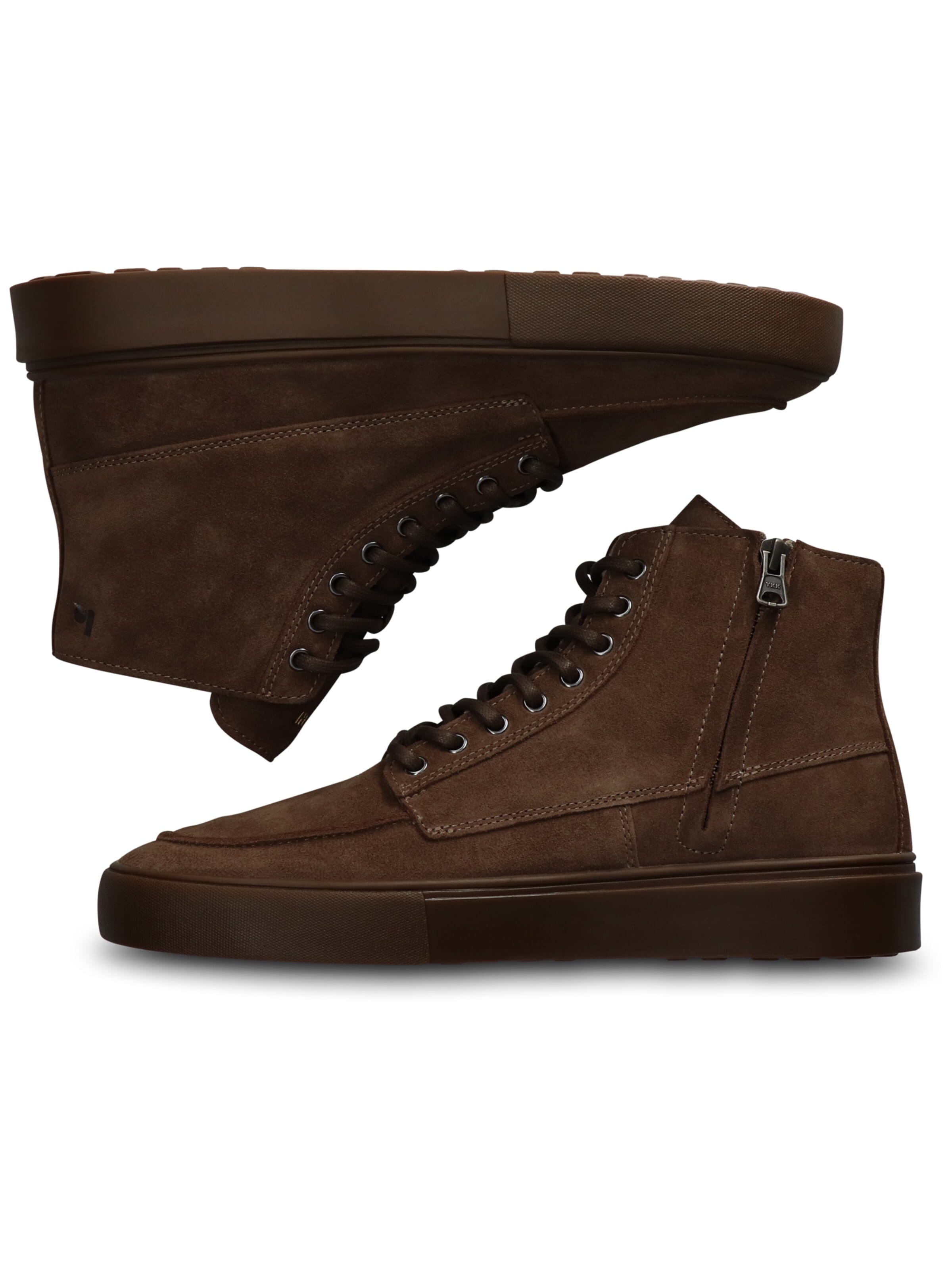 BLACKSTONE - Zapatillas deportivas altas 'RUBY EERO - ZIPPER' en marrón