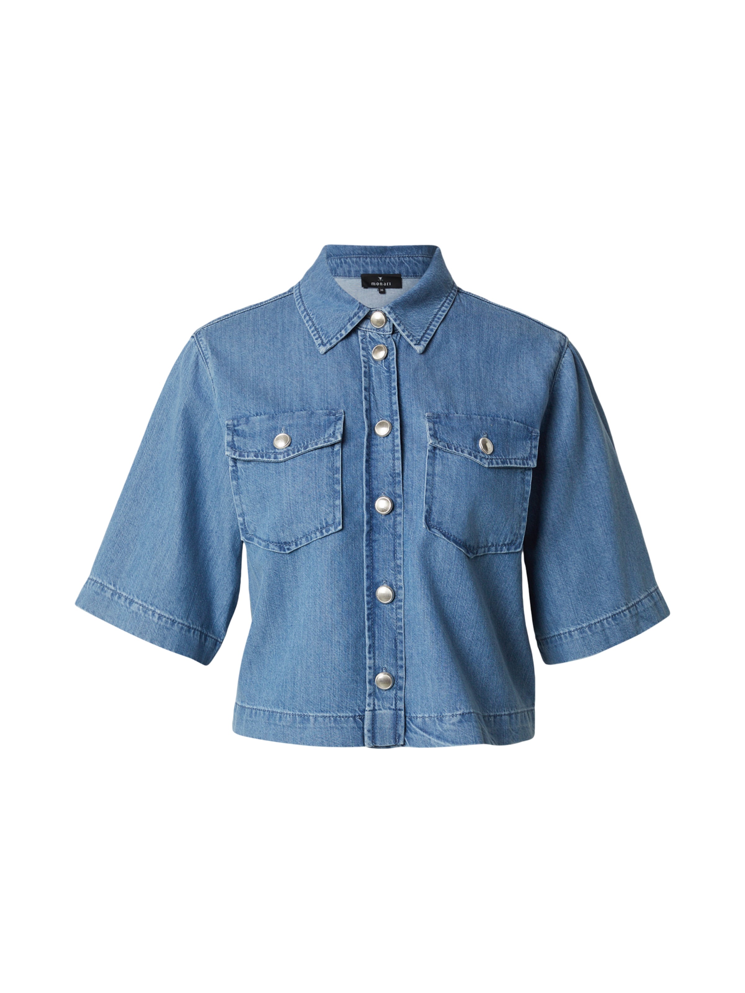 Giacca di mezza stagione di monari in blu: frontale