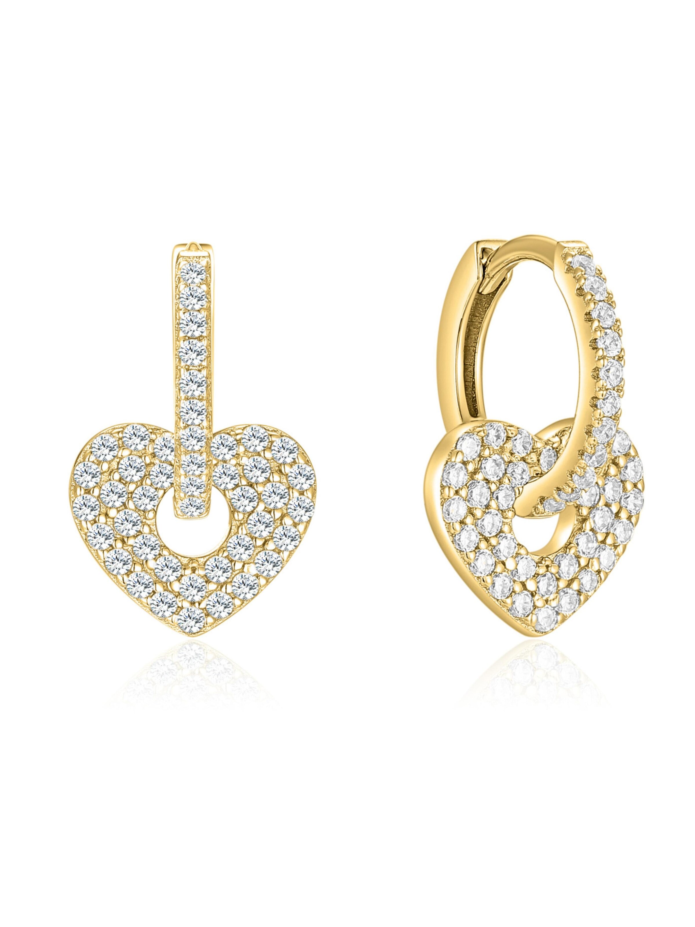 Kamiko Boucles d'oreilles 'NOE' en or, Vue avec produit