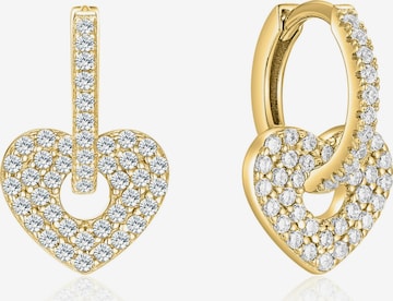 Boucles d'oreilles 'NOE' Kamiko en or : devant