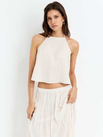 Pull&Bear Topp i beige: framsida