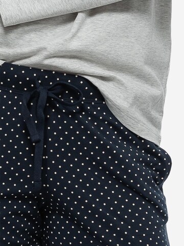 SCHIESSER Pyjama 'Organic Cotton' in Blauw