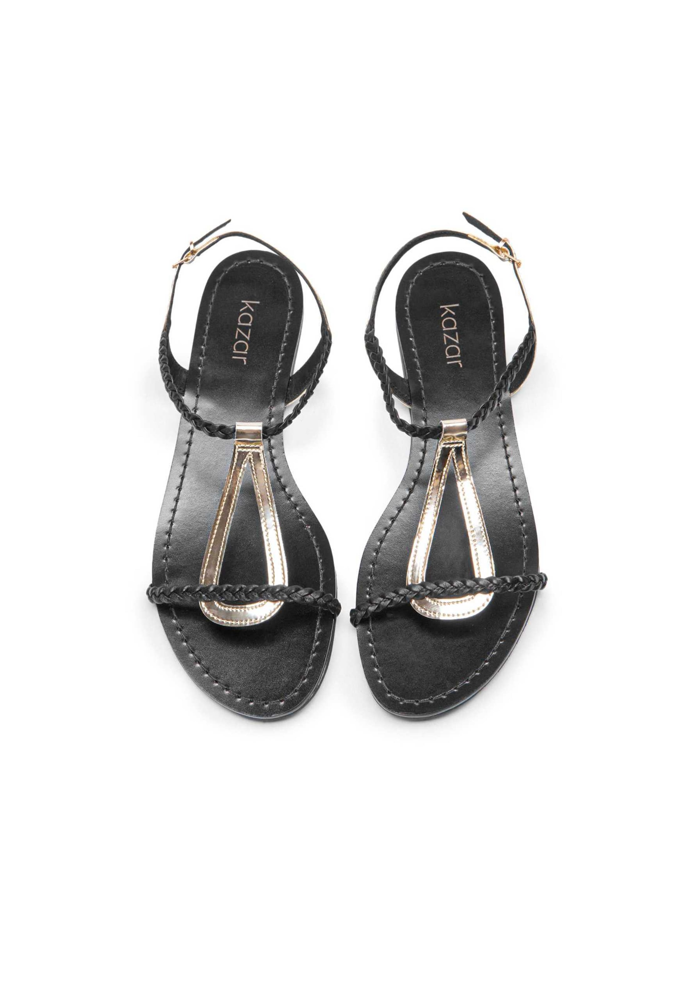 Kazar Strap Sandals in Gold