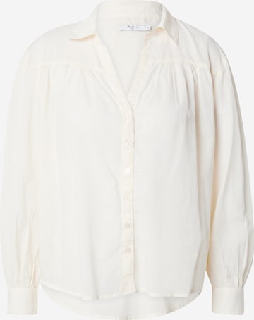 Chemisier 'ZIRA' Pepe Jeans en beige : devant