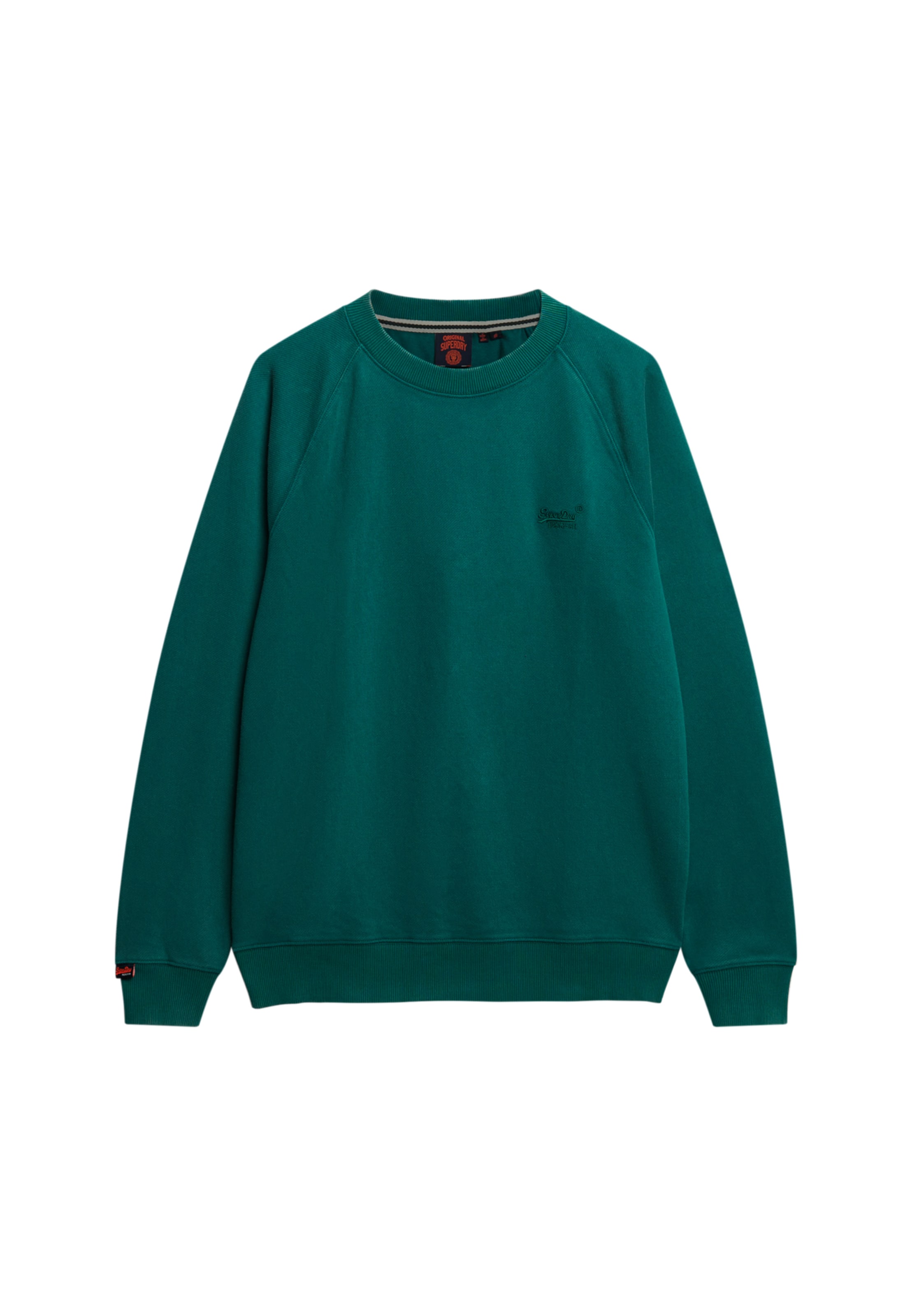 Sweat-shirt 'Essentials' Superdry en vert : devant