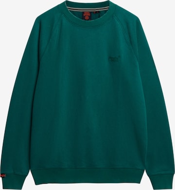 Sweat-shirt 'Essentials' Superdry en vert : devant