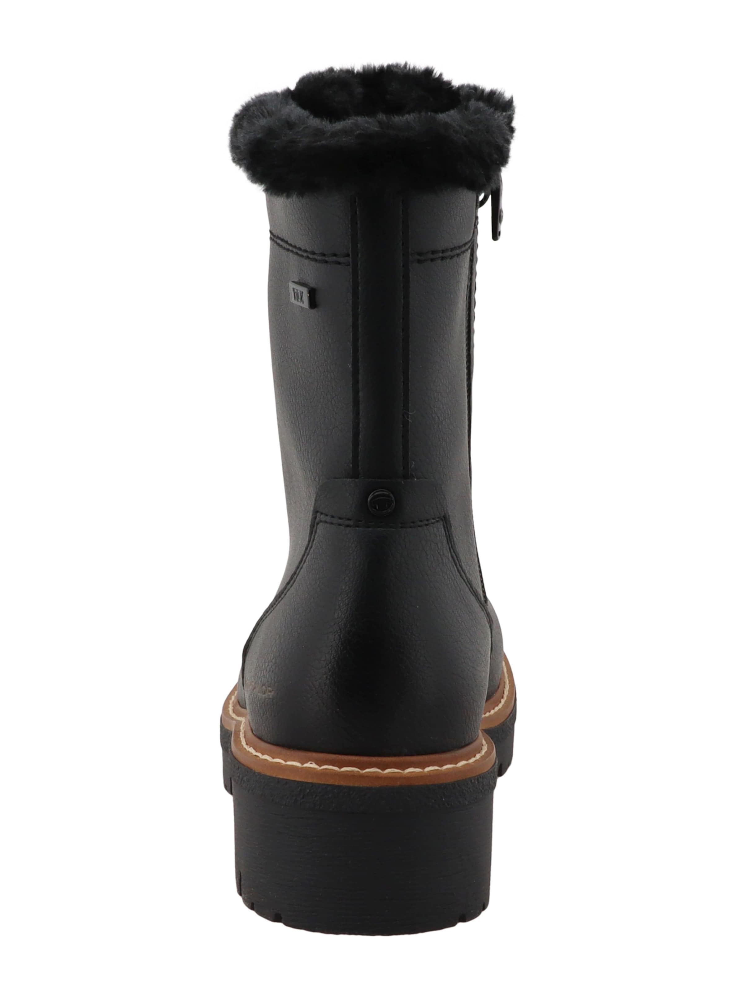 Bottines à lacets TOM TAILOR en noir