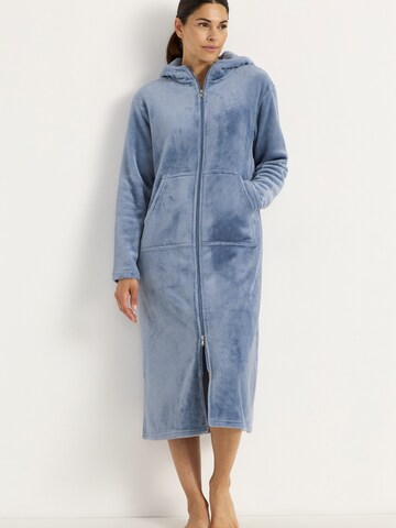 Cellbes of Sweden Badjas lang  in Blauw: voorkant