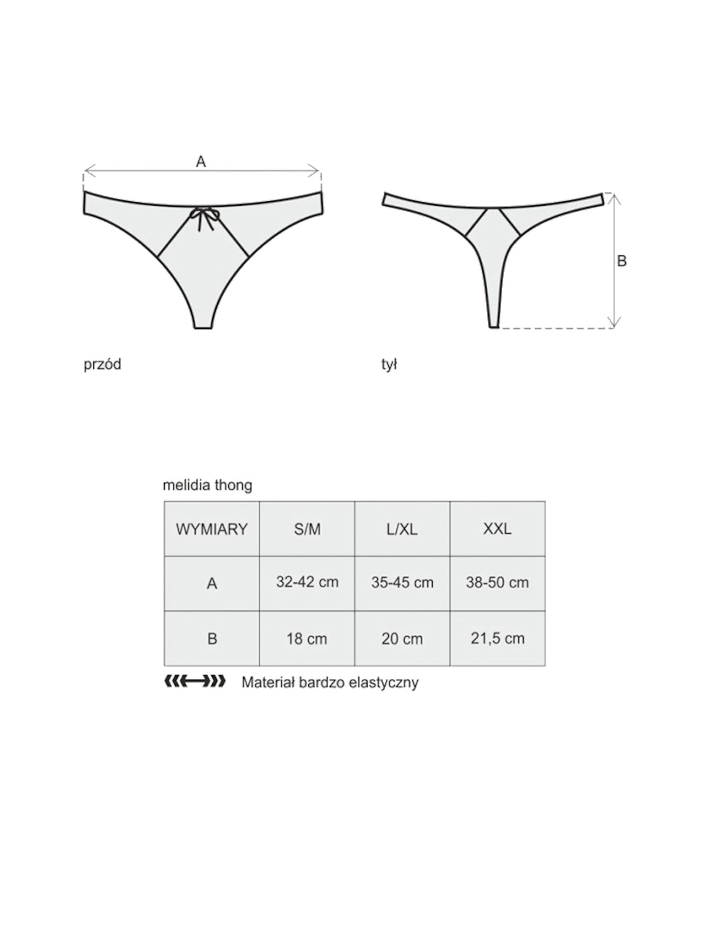 Obsessive String 'Melidia thong'‌‌‌‌ in Schwarz