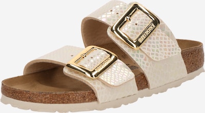 Šlepetės 'Sydney' iš BIRKENSTOCK, spalva – kremo / garstyčių spalva, Prekių apžvalga