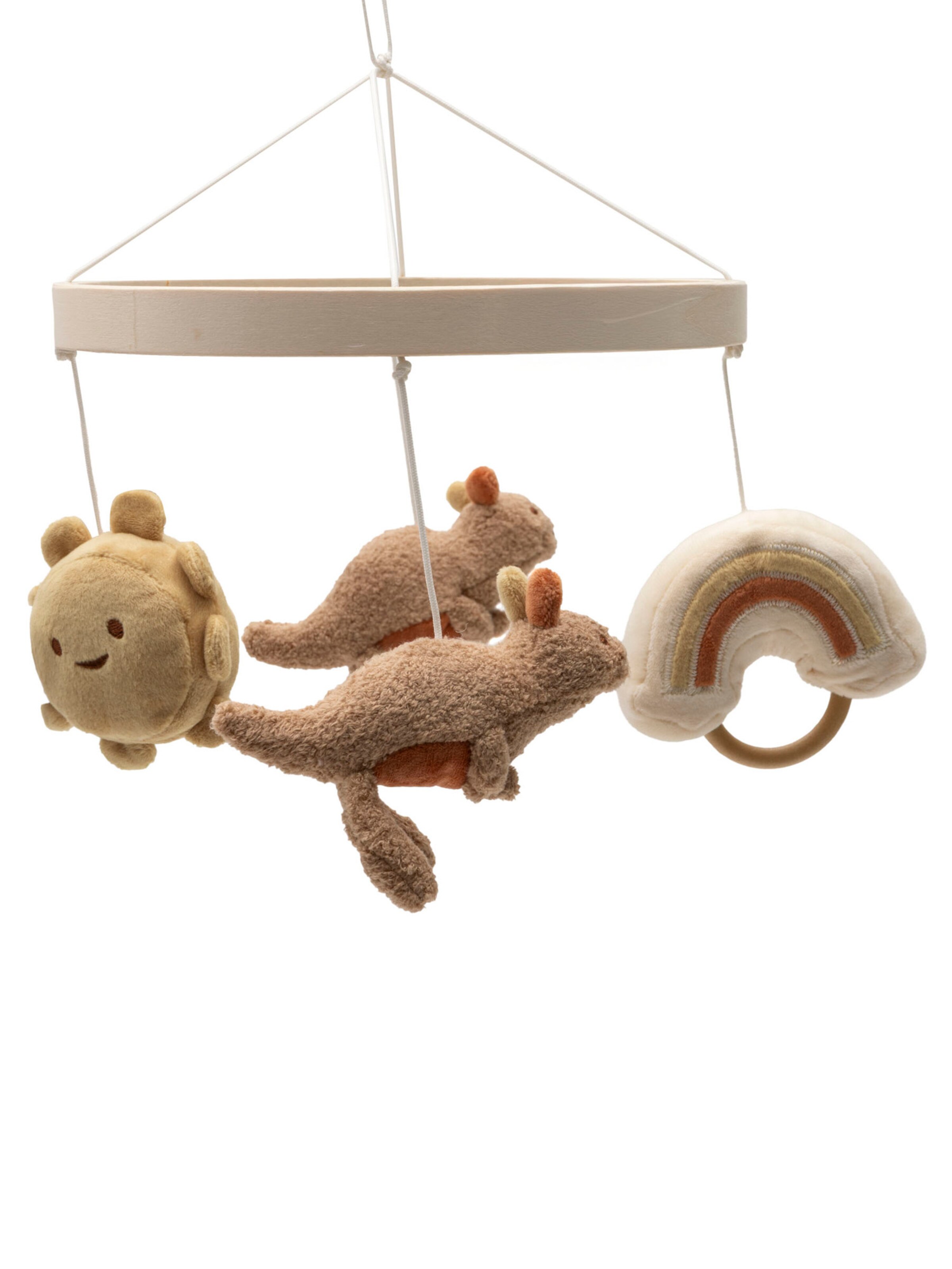 Animaux en peluche 'Kangaroots' Jollein en marron : devant