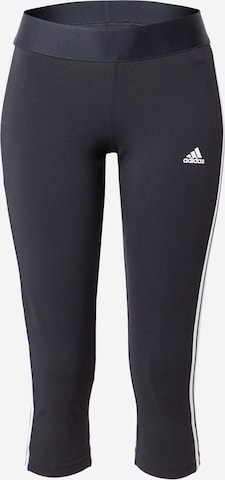 ADIDAS SPORTSWEAR Skinny Workout Pants 'Essentials' in Black: front