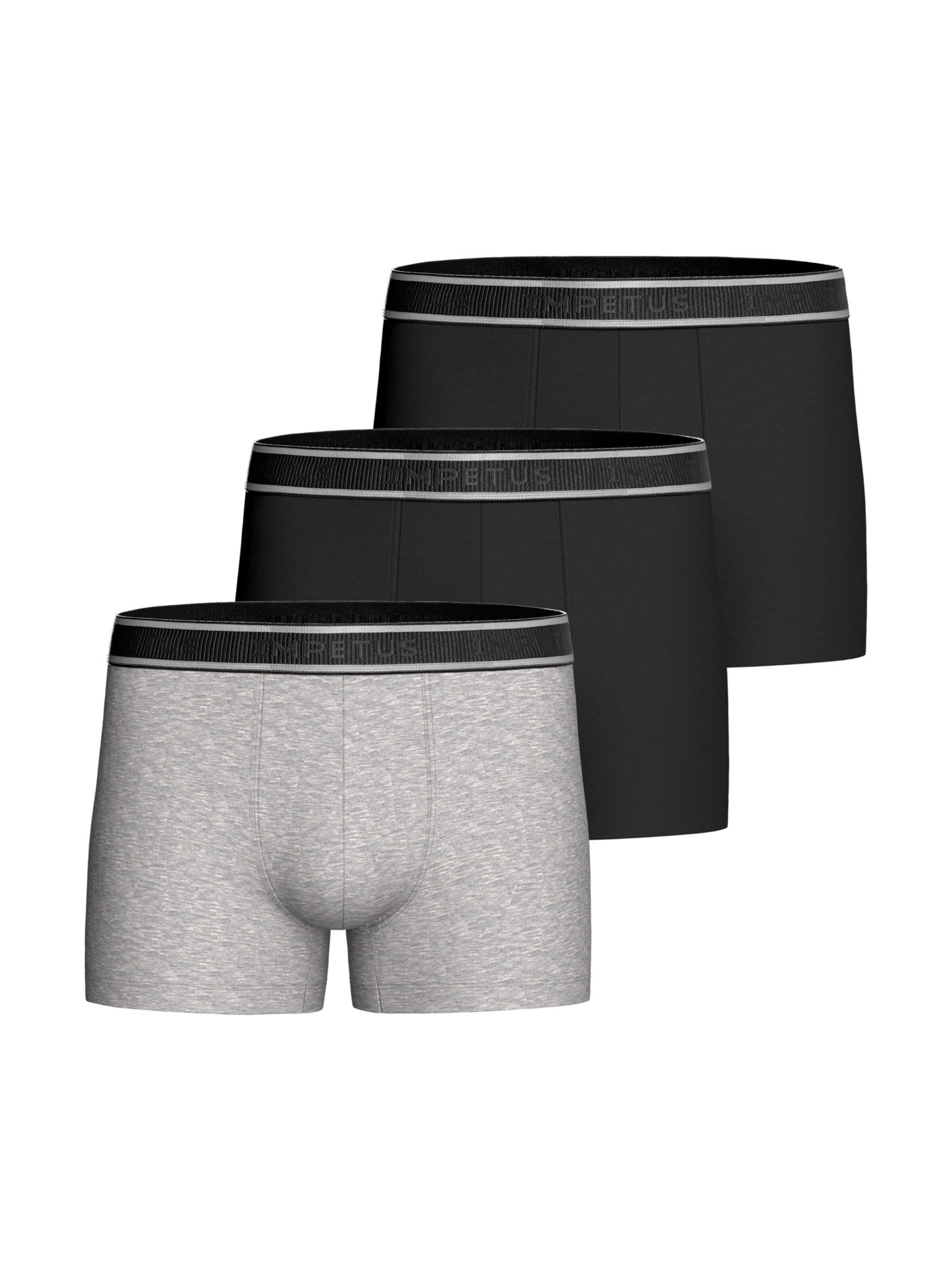 Boxers IMPETUS en noir : devant