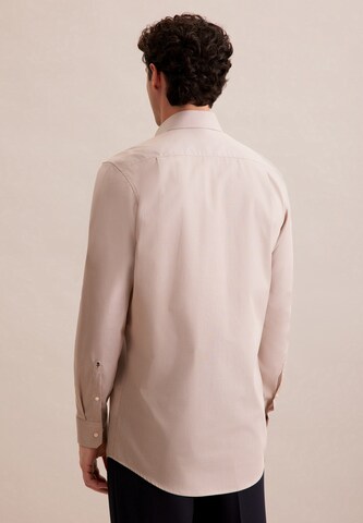 SEIDENSTICKER Regular fit Business shirt in Brown