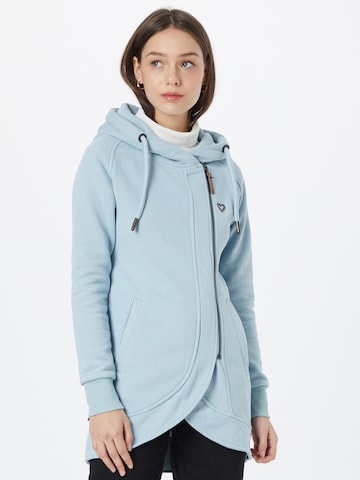 Alife and Kickin Zip-Up Hoodie 'MaryAK' in Blue: front