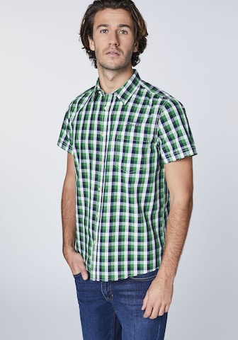 Oklahoma Jeans Regular Fit Hemd in Grün