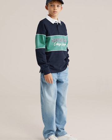 T-Shirt WE Fashion en bleu