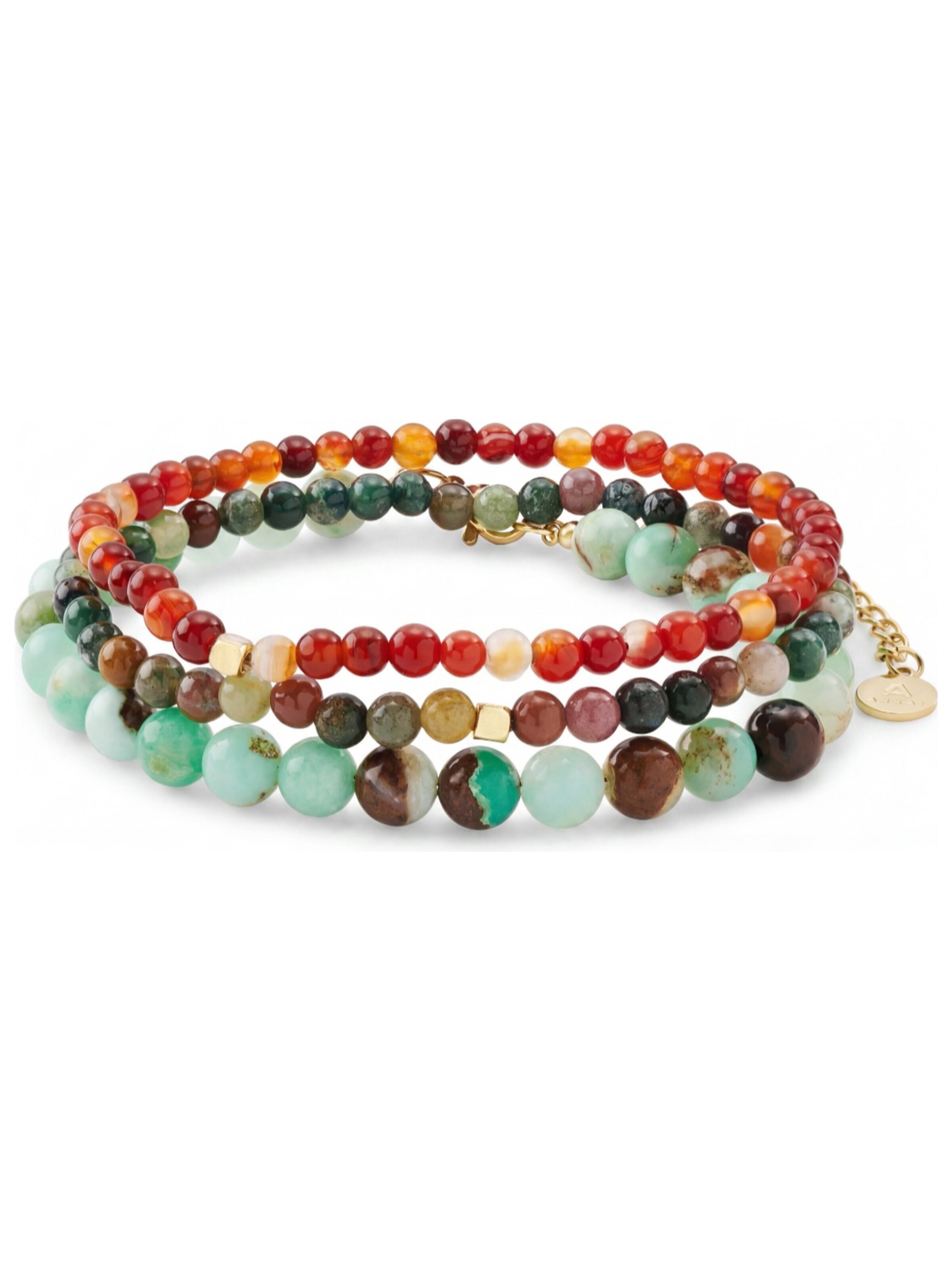 Arkai Armband 'Mediterranean' in One Size in de kleur Groen, Productweergave
