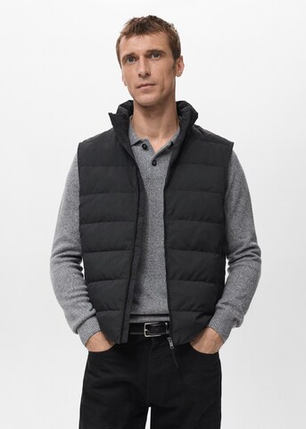 MANGO MAN Vest 'Mirlost' in Black: front