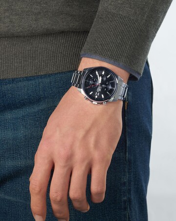 CASIO CASIO EDIFICE Chronograph in Silber: Vorderseite