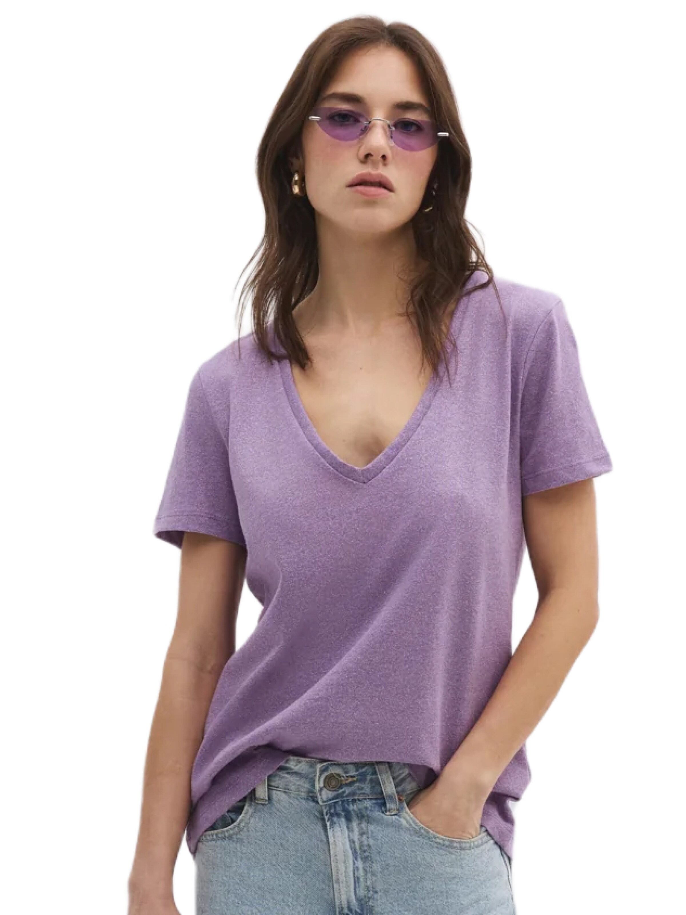 No Matter What T-Shirt in Lila: Vorderseite