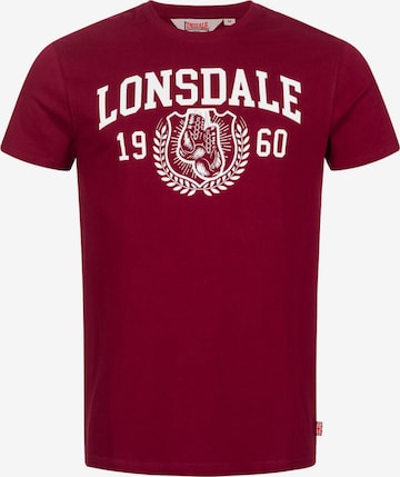 LONSDALEMajica 'Staxigoe' - crvena boja: prednji dio