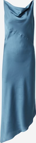 Robe de cocktail SWING en bleu : devant