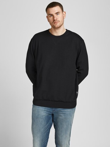 Jack & Jones Plus Sweatshirt i svart: framsida