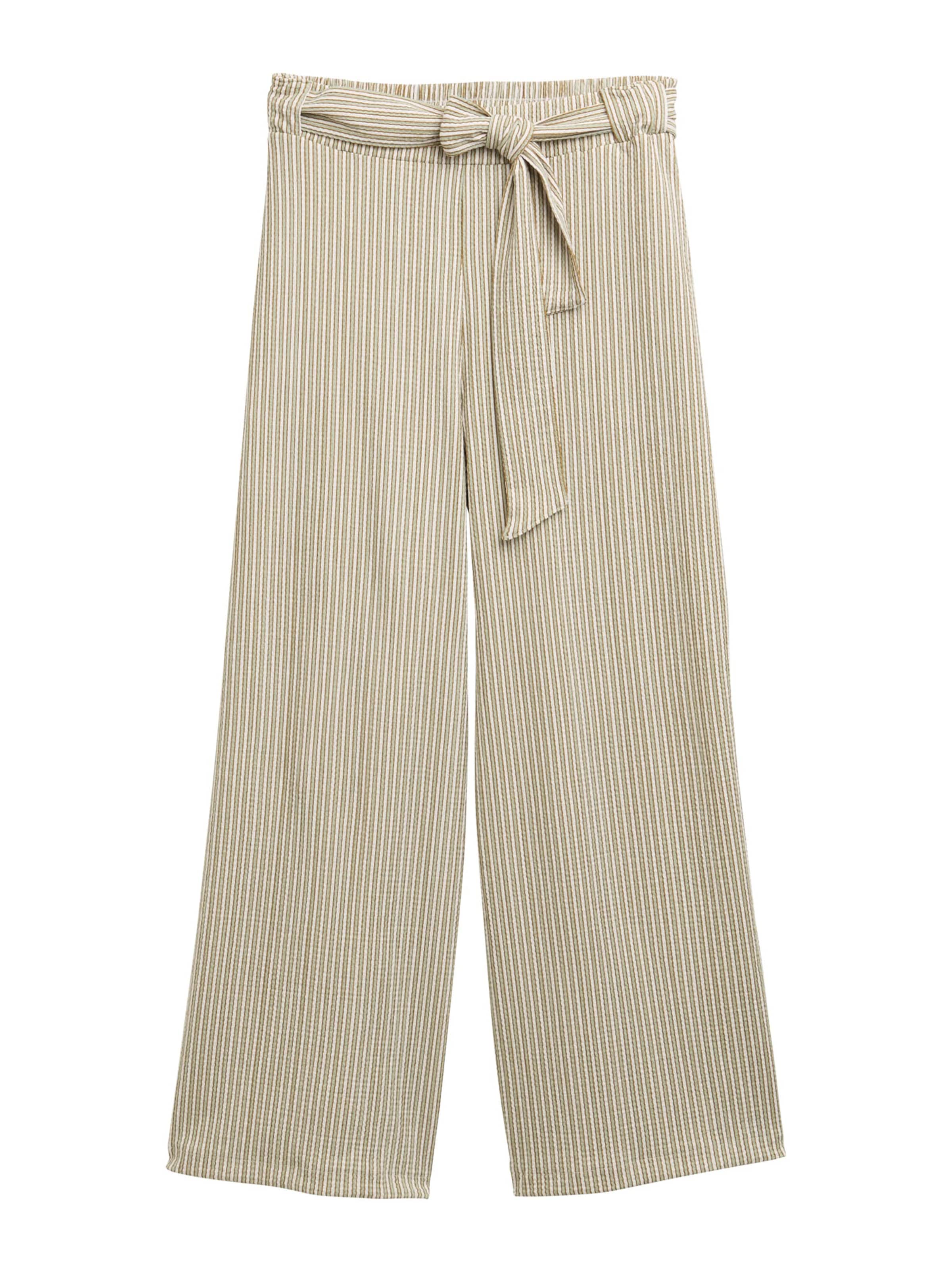 TOM TAILOR DENIM Wide Leg Hose in Grün: Vorderseite