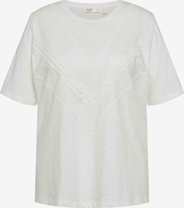 T-shirt Ulla Popken en blanc : devant