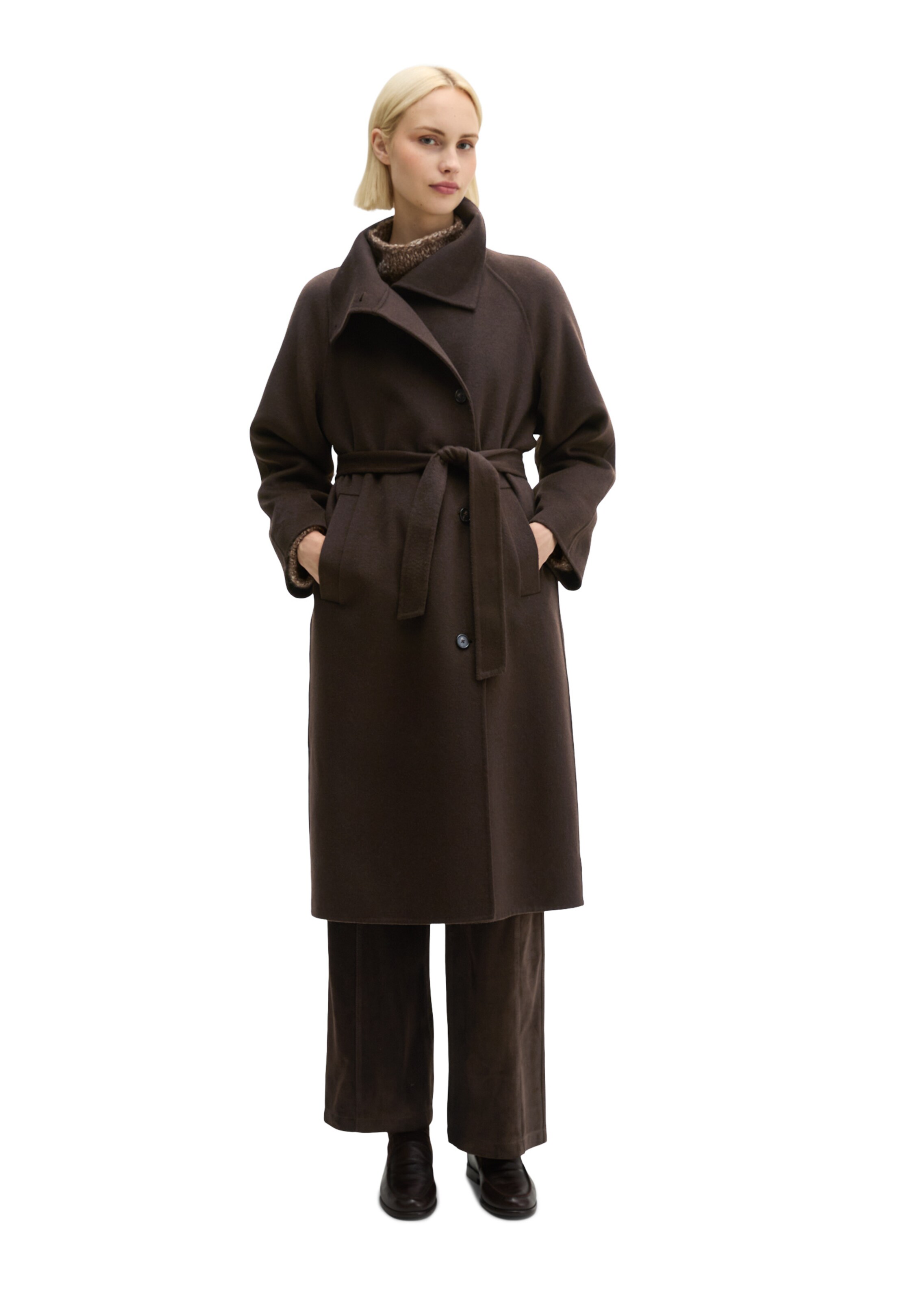 Marc O'Polo Between-seasons coat in Brown: front