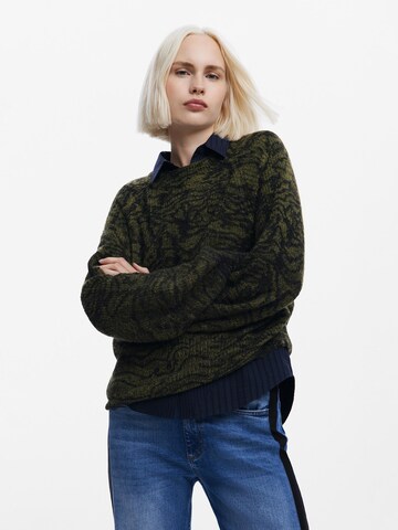 Desigual Pullover in Grün: Vorderseite