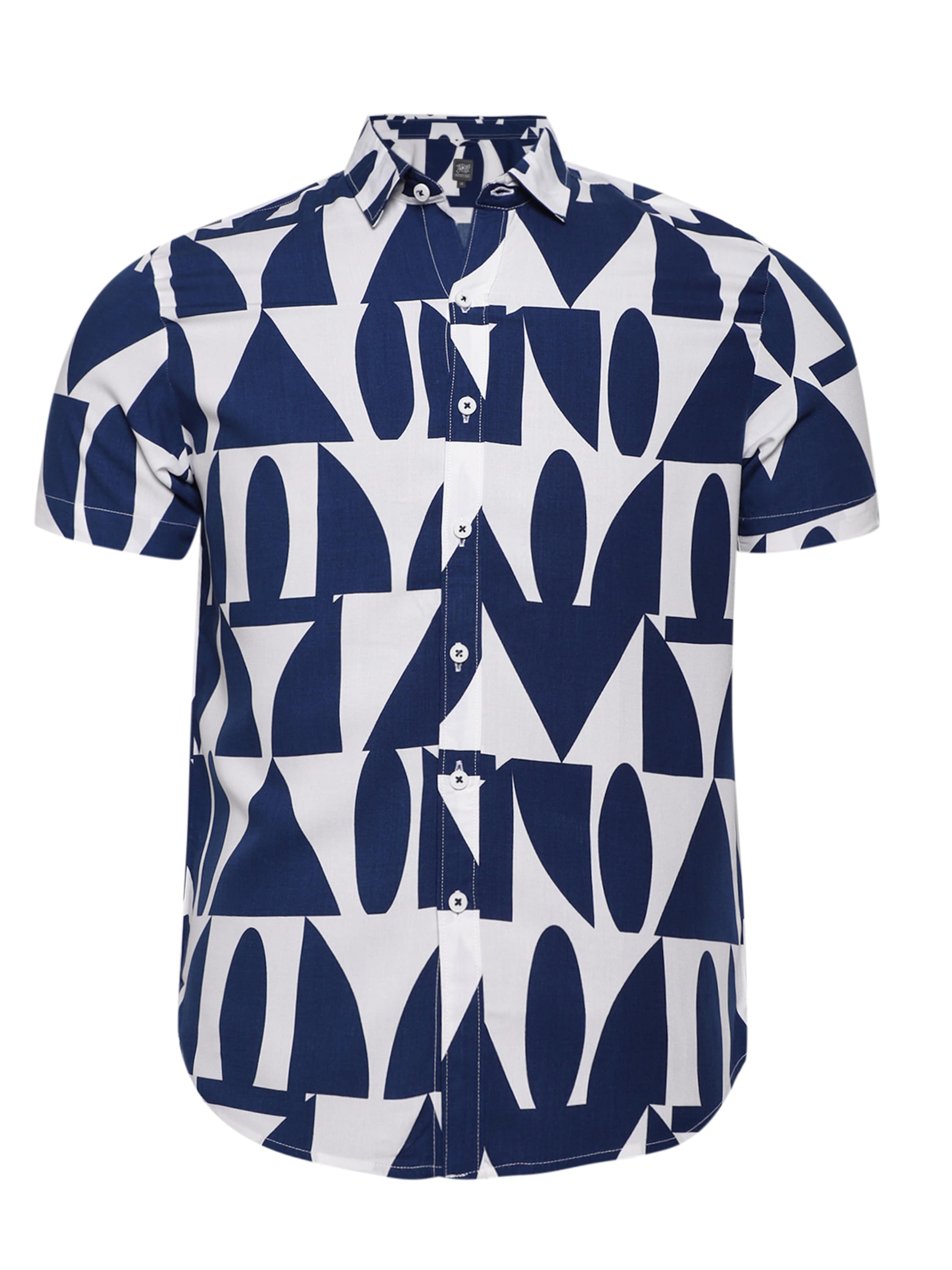 Campus Sutra Regular fit Πουκάμισο 'Nolan' σε μπλε: μπροστά