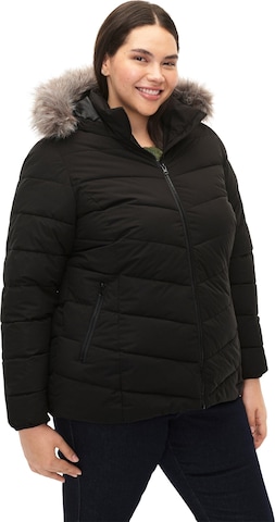 Zizzi Winter Jacket 'Cajulia' in Black