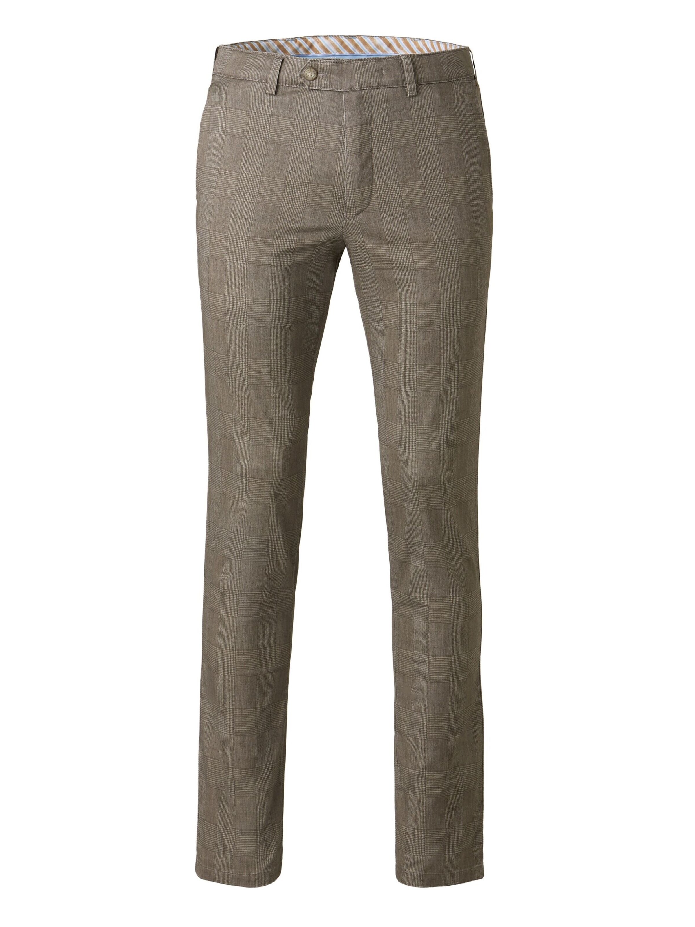 MEYER Regular Chino 'Bonn 1-5078' in Bruin: voorkant