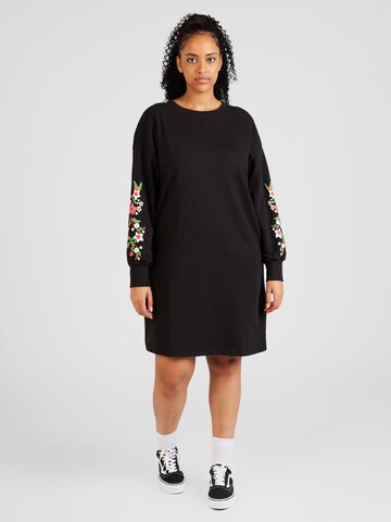 ONLY Carmakoma Dress 'NEW CALLA' in Black: front