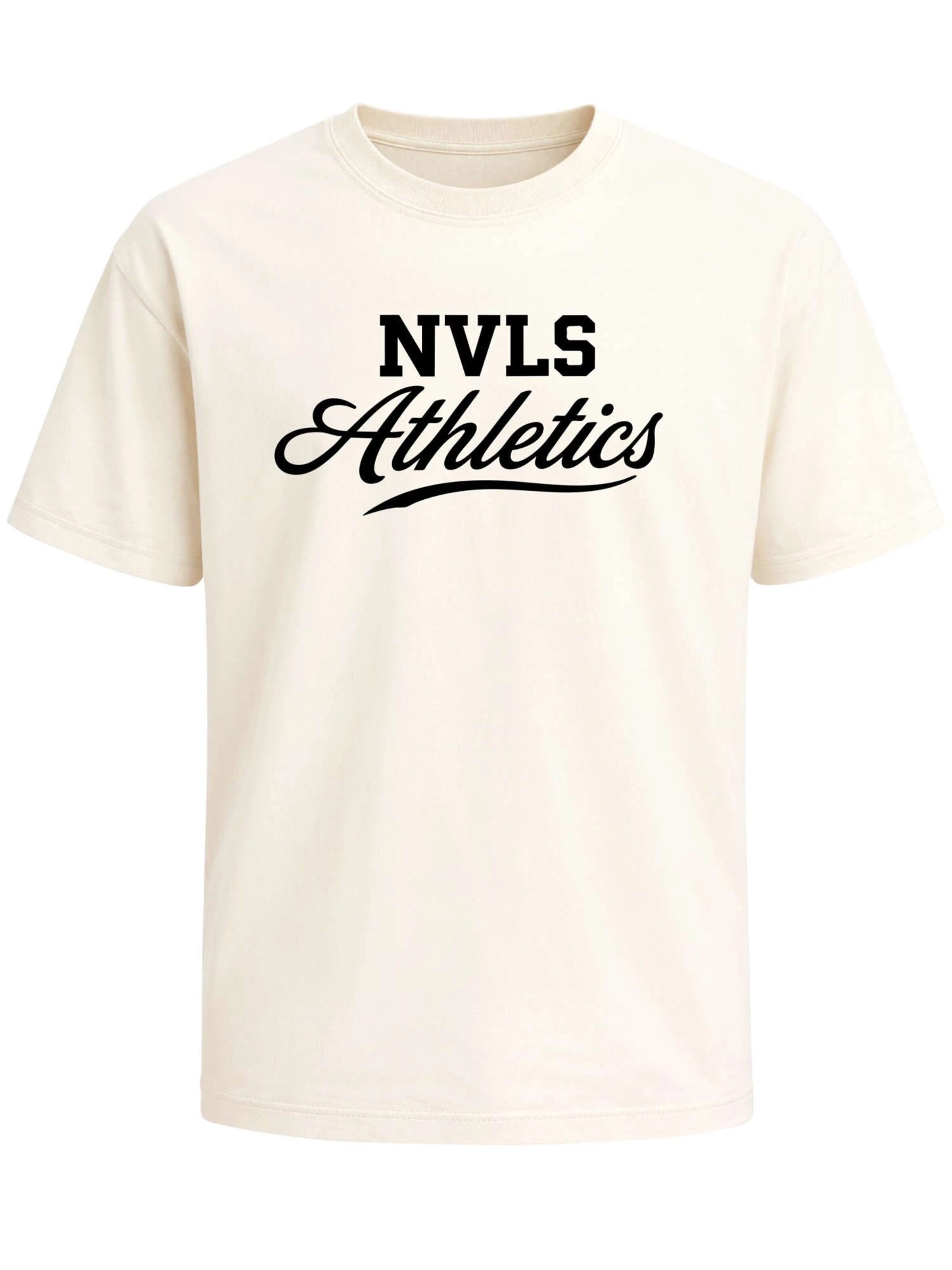 Neverless Shirt 'NVLS Athletics' in Beige: front