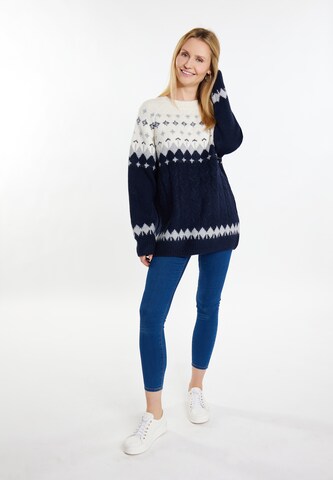 usha BLUE LABEL Pullover in Blau