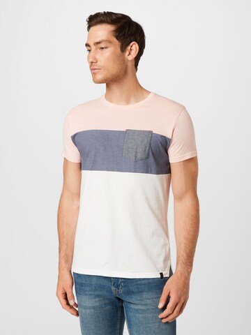 T-Shirt 'Clemens' INDICODE JEANS en rose : devant