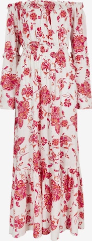 Apricot Floral Bardot Maxi Dress ' ' in Beige: Vorderseite