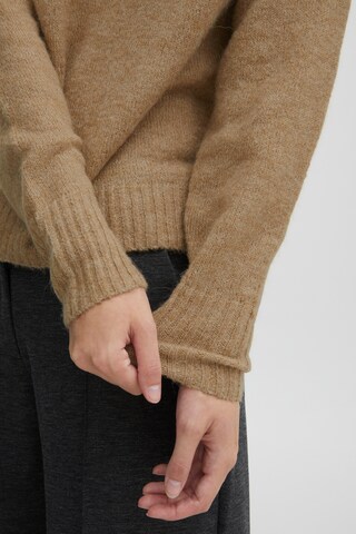 ICHI Sweater in Brown