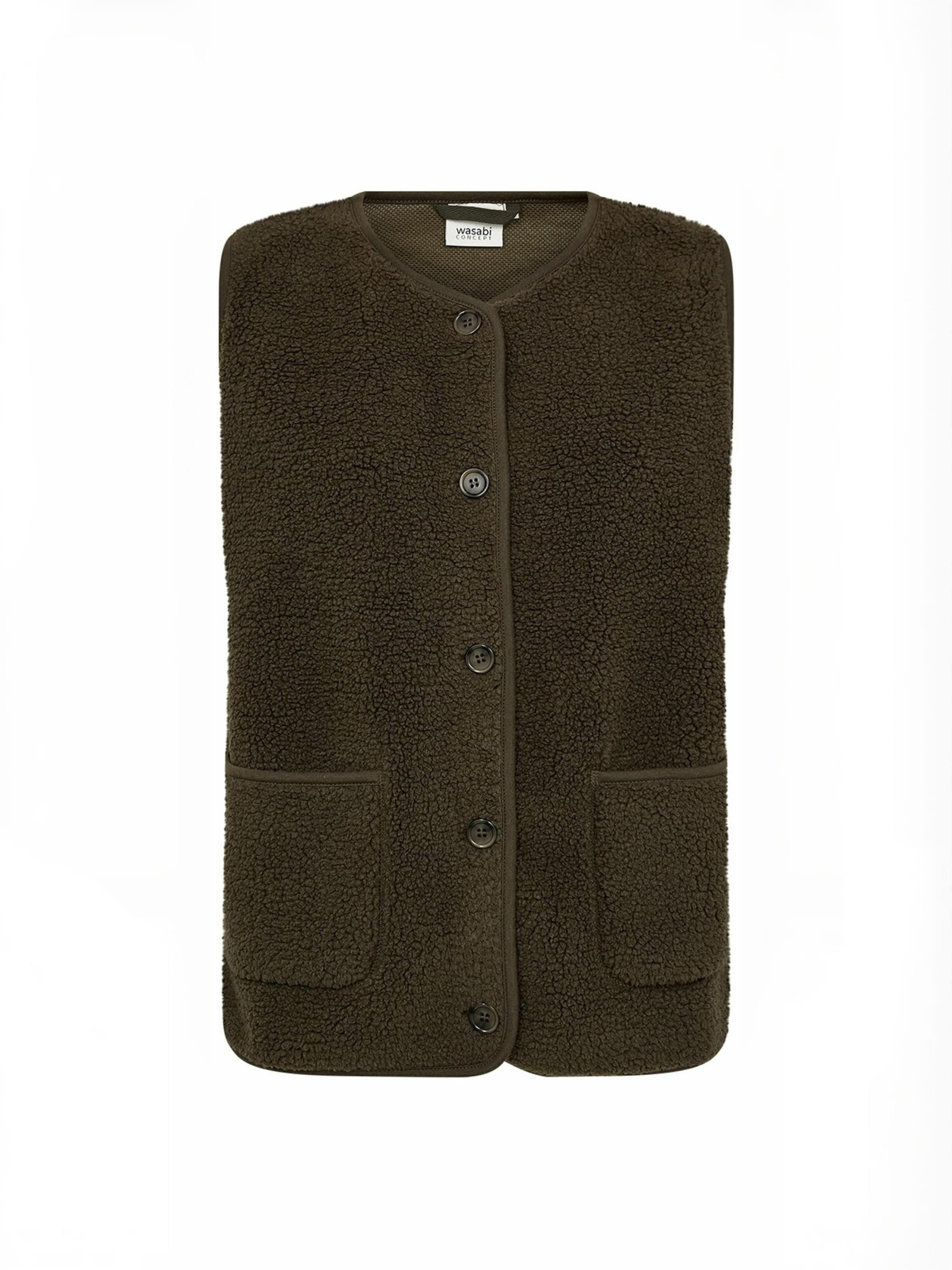 Wasabi Concept Vest ' WA-NETTIE ' in Green: front
