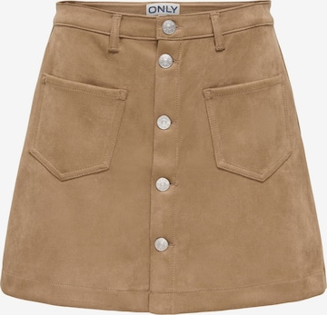 ONLY Skirt 'ONLAmazing-Stina' in Brown: front