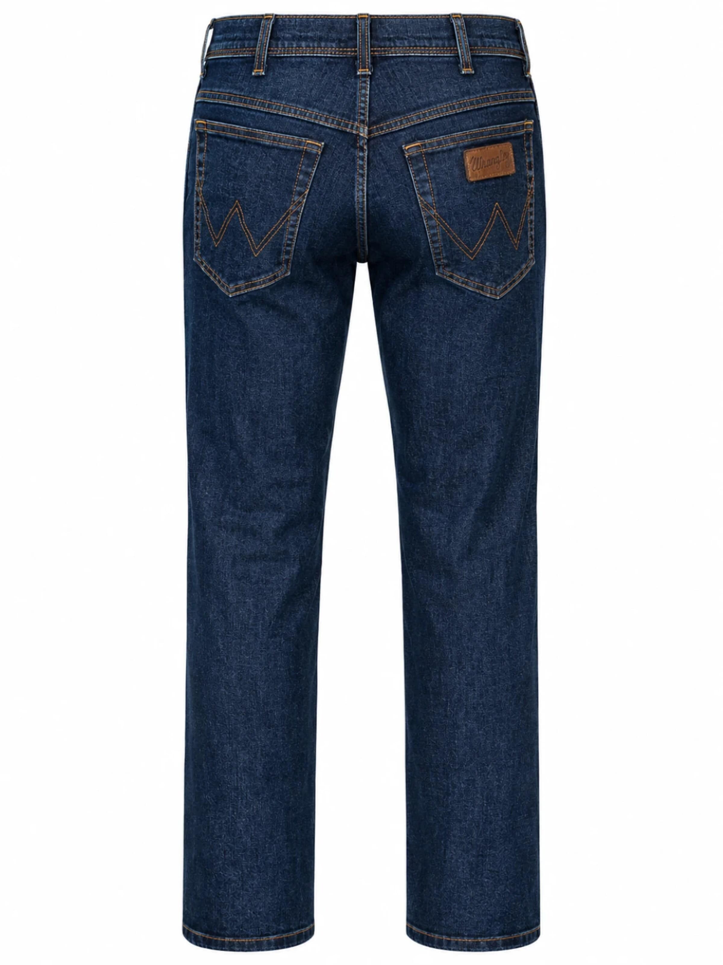 WRANGLER Regular Jeans 'Wrangler Texas Herren-Stretchjeans Regular Fit Authentic Straight W12133009 Darkstone' in Blauw