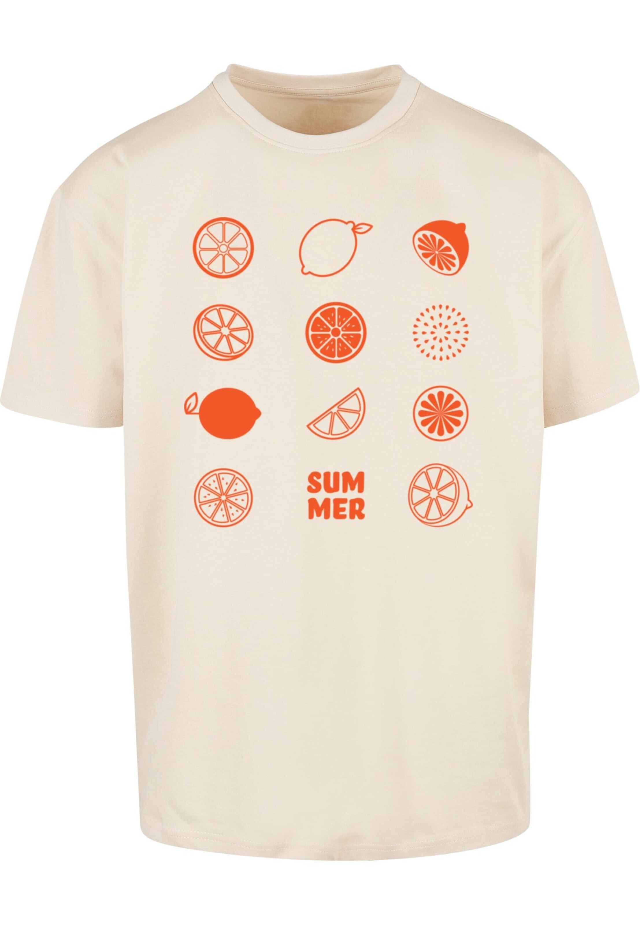 Maglietta 'Summer - Citrus' di Merchcode in beige: frontale